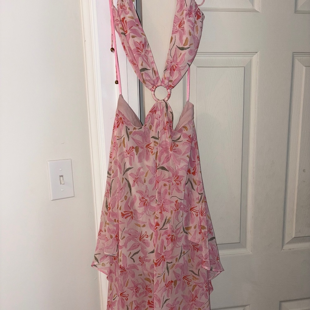 Hello Molly Pink Lily Dress Large